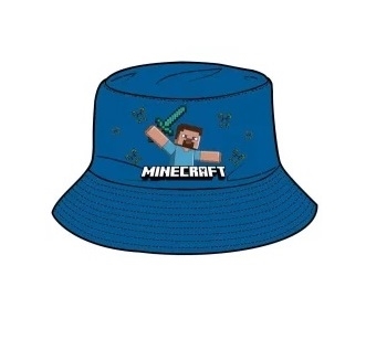 Minecraft bøllehat blå, Steve