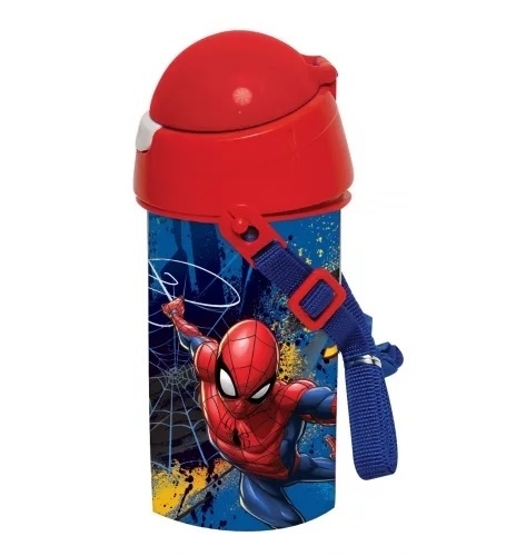 Spiderman drikkedunk med pop op sugerør