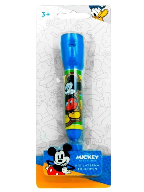Disney Mickey lommelygte med kuglepen