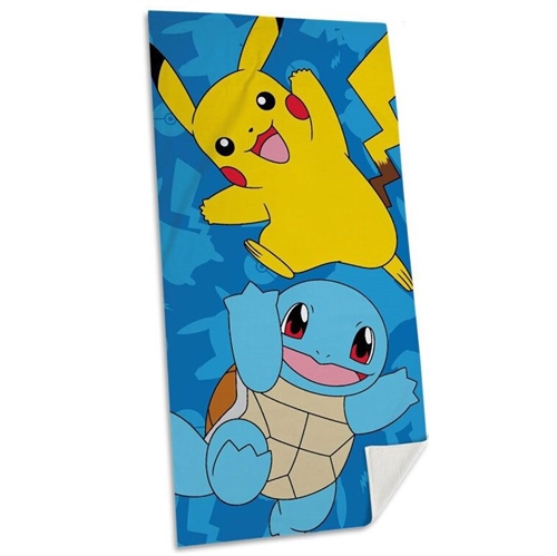 Pokemon badehåndklæde , Pikachu og  Squirtle