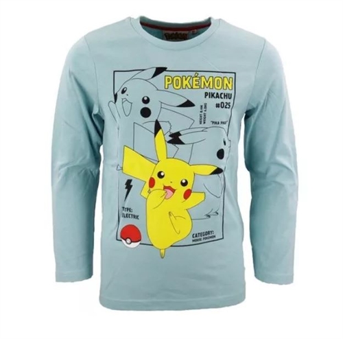 Pokemon bluse blå , Pikachu