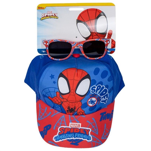 Spiderman kasket og solbriller 