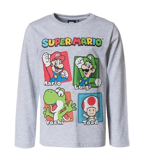 Super Mario bluse til børn, grå