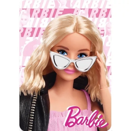 Barbie fleece tæppe 100*140 cm 