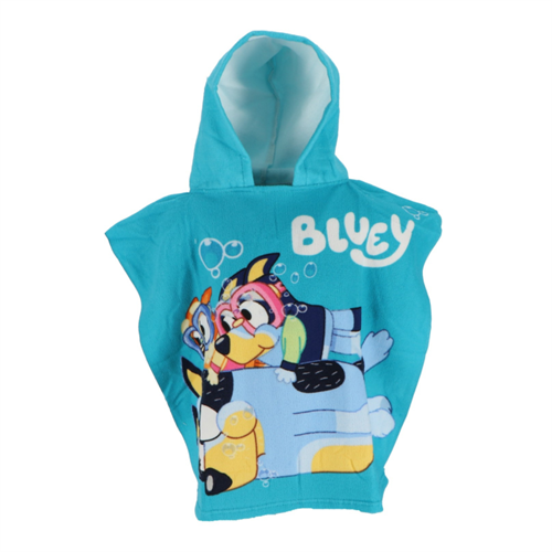 Bluey strandponcho til børn 50*115 cm