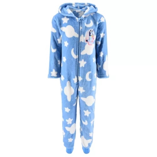 Bluye fleece heldragt til børn