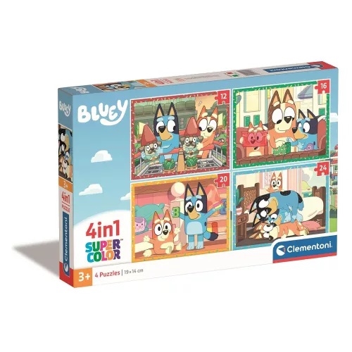 Bluey puslespil 4 in 1