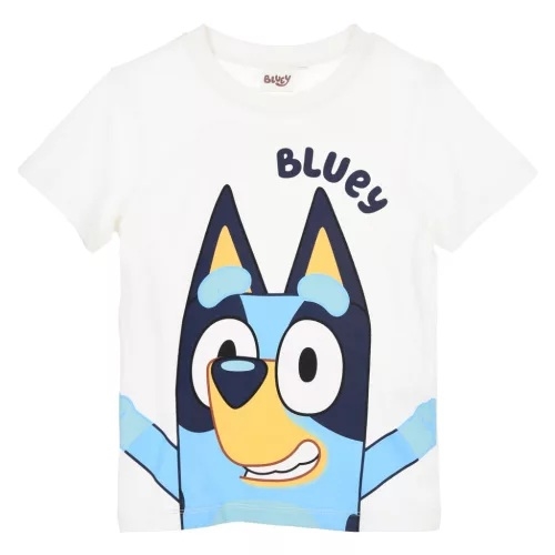 Bluey t-shirt til børn , hvid