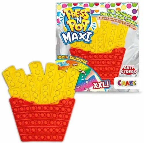 Pop It CRAZE Press'n Pop Maxi Pop-It Game Fries