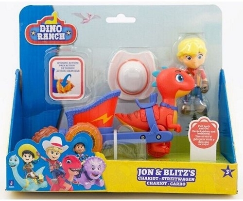 Dino Ranch Figur Playset Jon & Blitz's Chariot