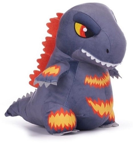 Dinosaur Godzilla bamse 25 cm , grå-orange