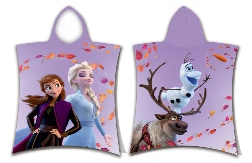 Disney Frost badeponcho , lilla , 50*115 cm