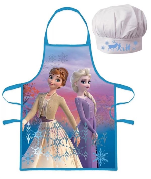 Disney Frost II forklæde og kokkehue, Blå