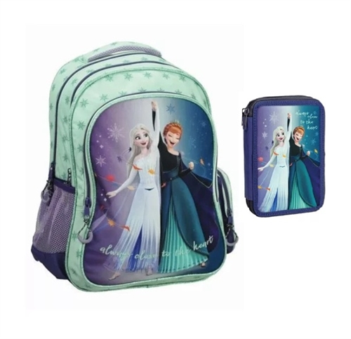 Disney Frost skoletaske med penalhus, Frost Idyllic