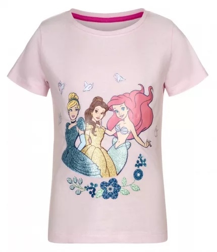 Disney Prinsesser T-shirt lyserød 