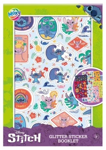 Disney Stitch glimmer klistermærker bog 8 ark