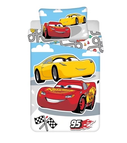 Disney Cars McQueen junior sengetøj, 100 * 135 cm /40 * 60 cm