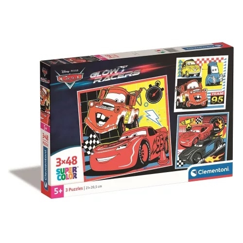 Disney Cars McQueen puslespil 3 * 48 brikker