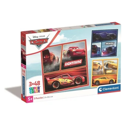 Disney Cars McQueen puslespil 3*48 brikker