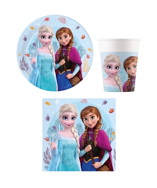 Disney Frost Idyllic Wonder paptallerkner, servietter , krus til 8 personer