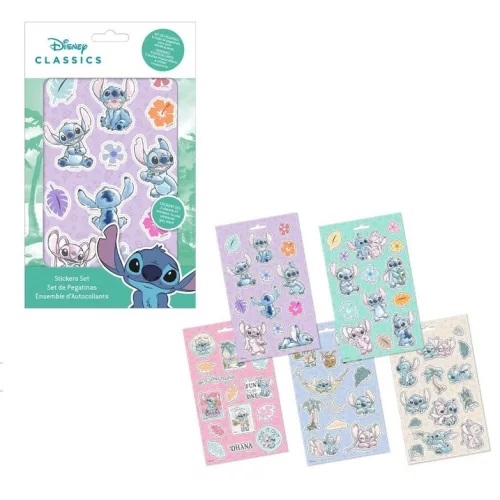 Disney Stitch klistermærker sæt 5 ark
