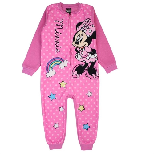 Disney Minnie fleece heldragt pink