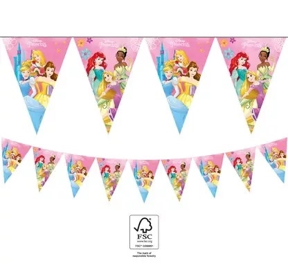 Disney Prinsesser vimpel guirlande 2,3 m. 