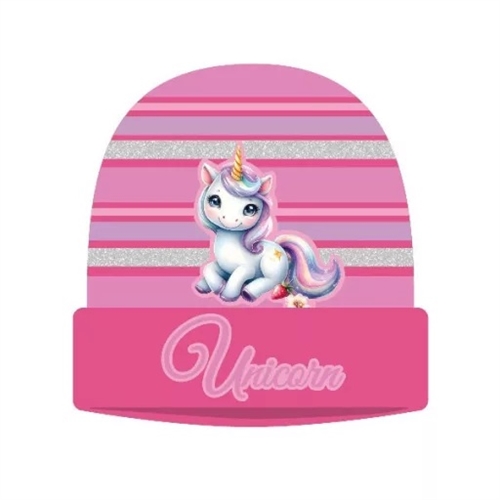 Enhjørning - unicorn vinter hue til børn