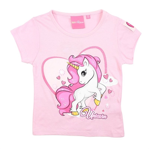 Enhjørning - Unicorn T-shirt , lyserød