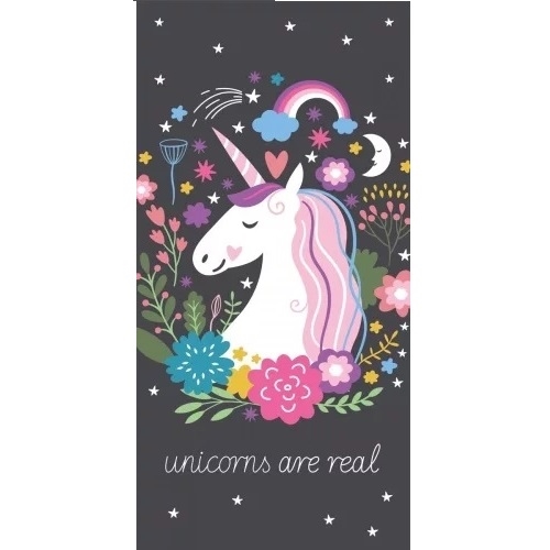 Enhjørning -Unicorn badehåndklæde , Unicorns are real