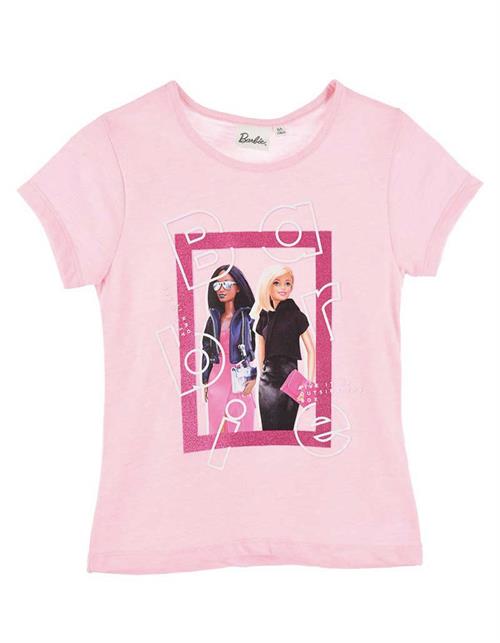 Barbie t-shirt til børn , lyserød