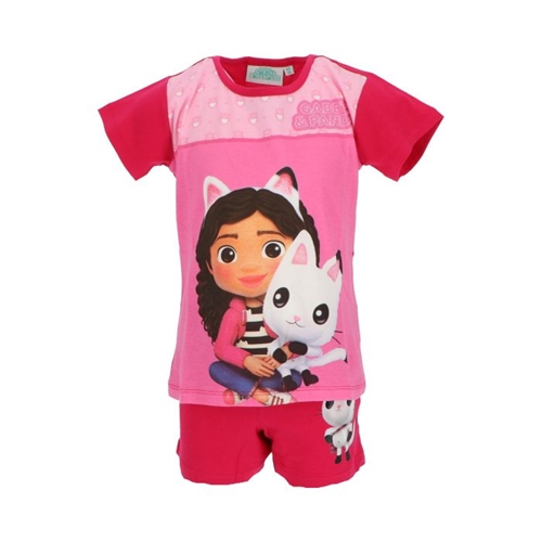 Gabbys dukkehus T-shirt og shorts sæt, pink
