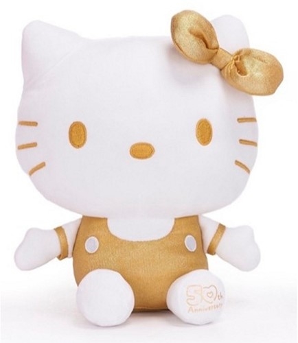 Hello Kitty bamse 50th anniversary 25 cm , gul