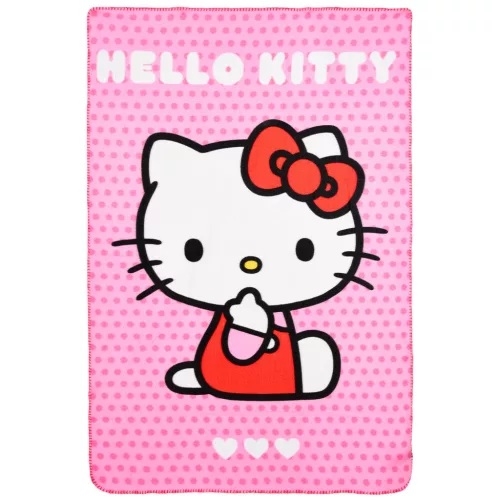 Hello Kitty fleece tæppe til børn 150 * 100cm