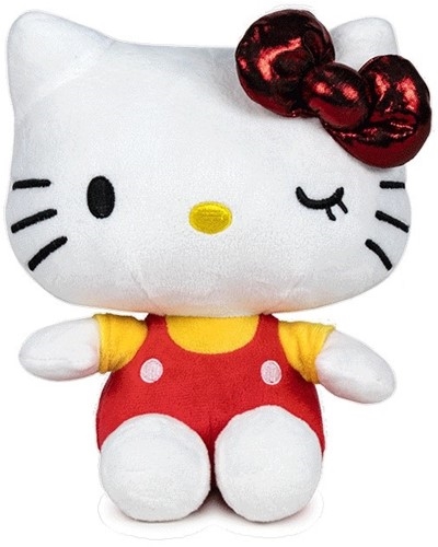 Hello Kitty bamse 50th anniversary 23 cm , rød