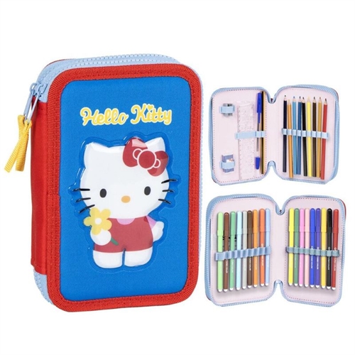 Hello Kitty penalhus 2 lag med tilbehør