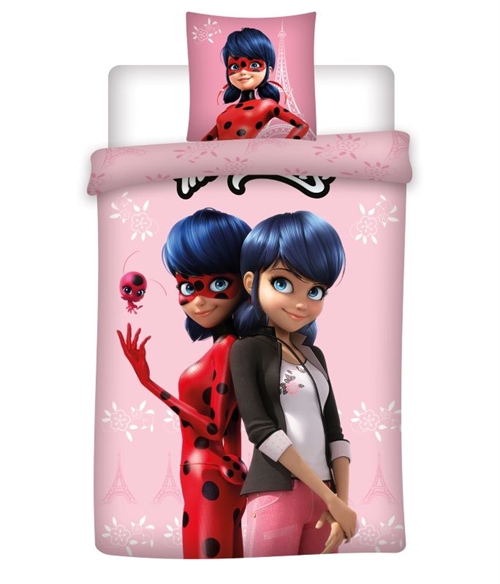 Miraculous Ladybug sengetøj lyserød, 140* 200 cm