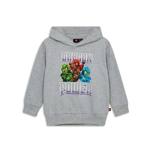 Lego Ninjago sweat hoodie grå Dragon Power,  LWSAKU 105 - 912