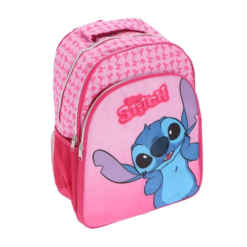 Disney Stitch rygsæk/ skoletaske , lyserød