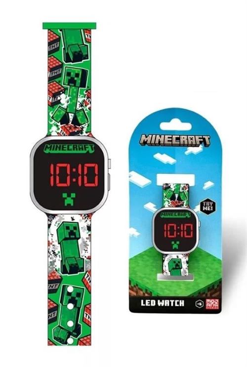 Minecraft LED Digital Armbåndsur, Creeper og TNT