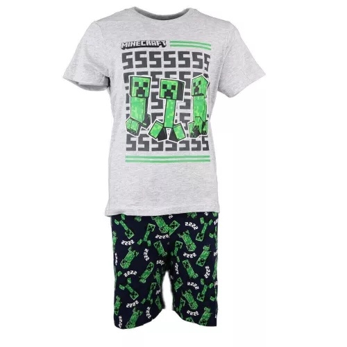 Minecraft t-shirt og shorts sæt , Creeper