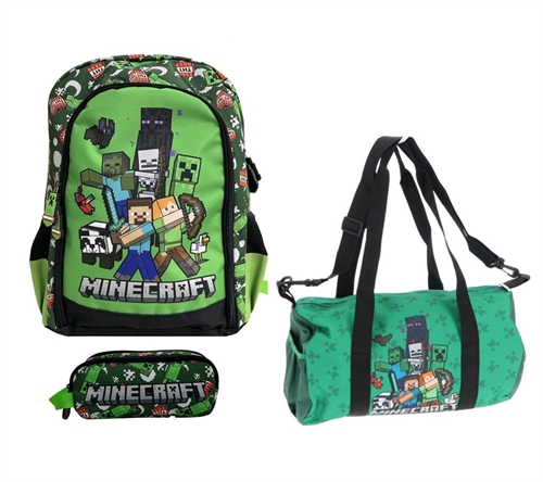 Minecraft skolestart sæt 3 dele