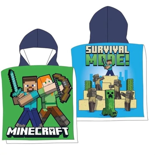 Minecraft strandponcho til børn, 50*100 cm