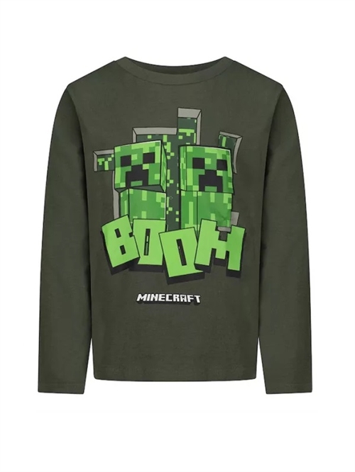 Minecraft bluse grøn , BOOM