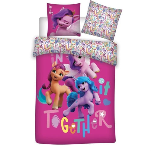 My Little Pony sengetøj pink , 140*200 cm/63*63 cm
