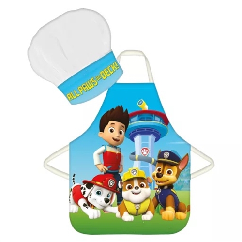 Paw Patrol forklæde og kokkehue, One Team