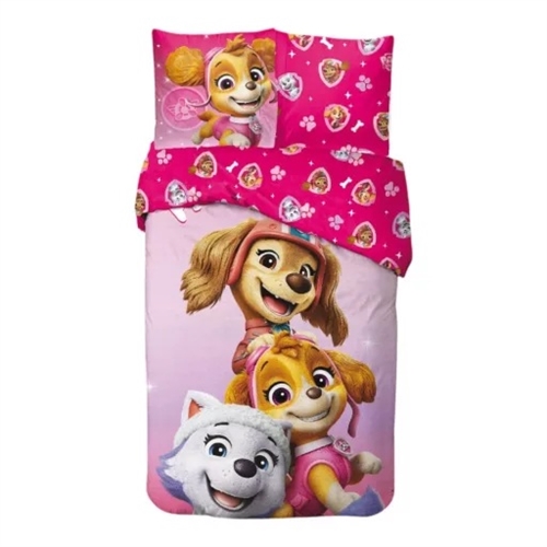 Paw Patrol sengetøj Pink Squad, 140*200 cm/ 65*65 cm