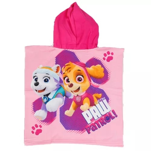 Paw Patrol strandponcho Skye og Everest , 55*110 cm