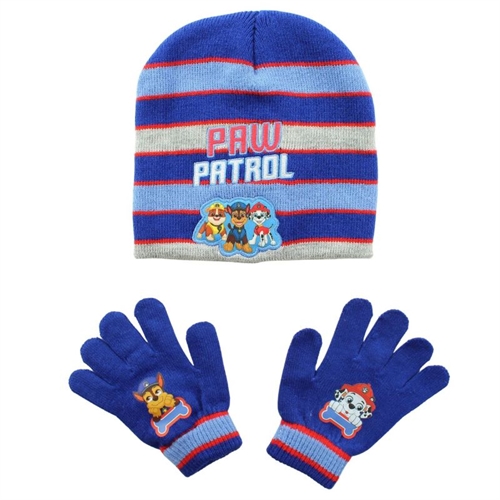 Paw Patrol hue og vanter , blå
