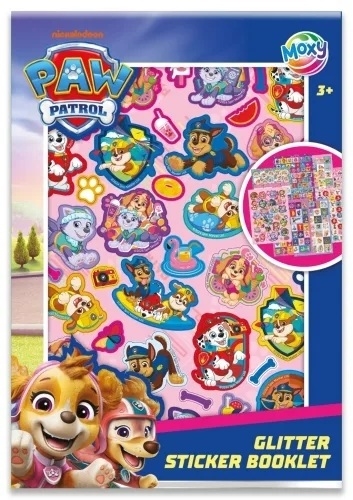 Paw Patrol glimmer klistermærker sæt 8 ark